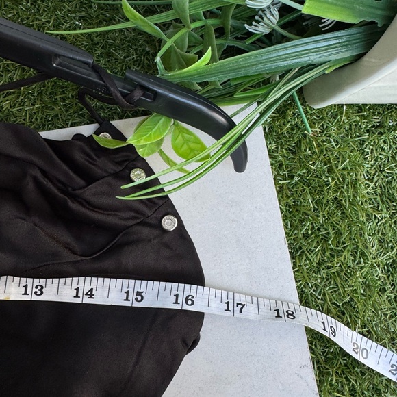 Dion Lee Rivet Detail Cowl Neck Satin Dress Black Size 2 - Picture 14 of 16